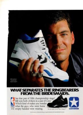 1990 CONVERSE PRINT AD CONVERSE WAVE CONQUEST SHOE DETROIT PISTONS