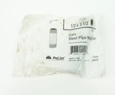 ProLine Mueller Industries 1/2" X 3-1/2" Galvanized Steel Pipe Nipple 10405