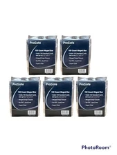 5 Pro-Safe 100 COUNT CARD STORAGE PLASTIC HINGED BOX CASES - BRAND NEW