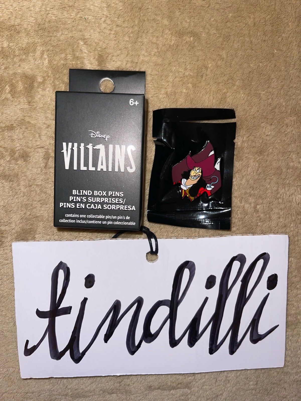 PN New Disney Loungefly Villain Flame CAPTAIN HOOK enamel pin Blind Box