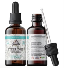 Organic Eyebright Oral Tincture Liquid Extract Supports Clear Vision & Brightnes