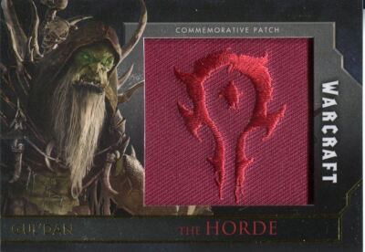 Warcraft The Movie Gold Parallel Commemorative Patch Card #1/1 Gul'Dan