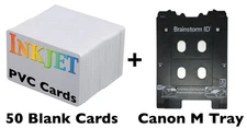 Inkjet PVC ID Card Kit M Tray Canon Pixma TS8020, TS8050, TS9020, TS9050, Others