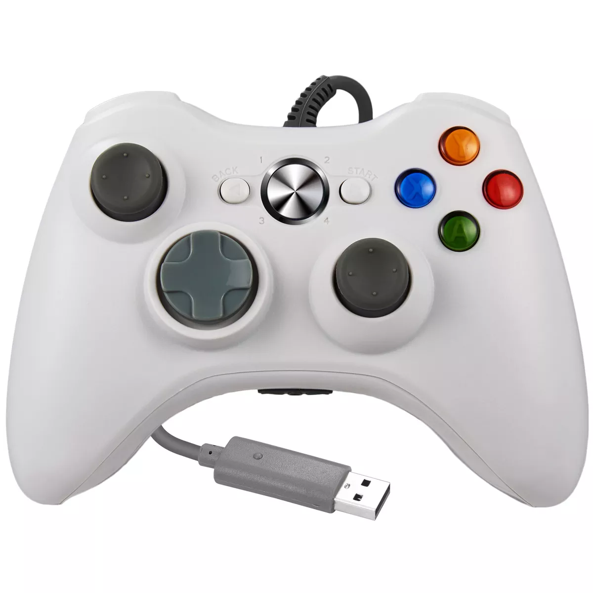 WIRED USB CONTROLLER FOR PC & XBOX 360 - BLACK