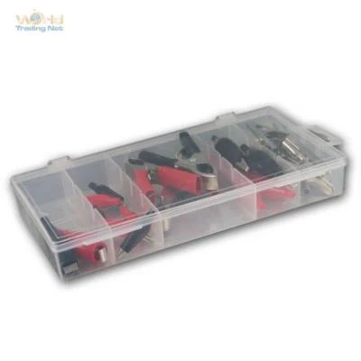 28-teilig Krokodilklemmen & Batterieklemmen Set Krokos Krokodil Klemme Sortiment