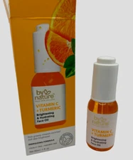 By Nature Vitamin C + Tumeric Face Oil, Hidrating  energizing formula 1 fl oz