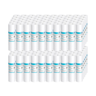 1-100 Pack 1 / 5 Micron 10''x2.5'' Melt-Blown Sediment Water Filter Cartridges NSF