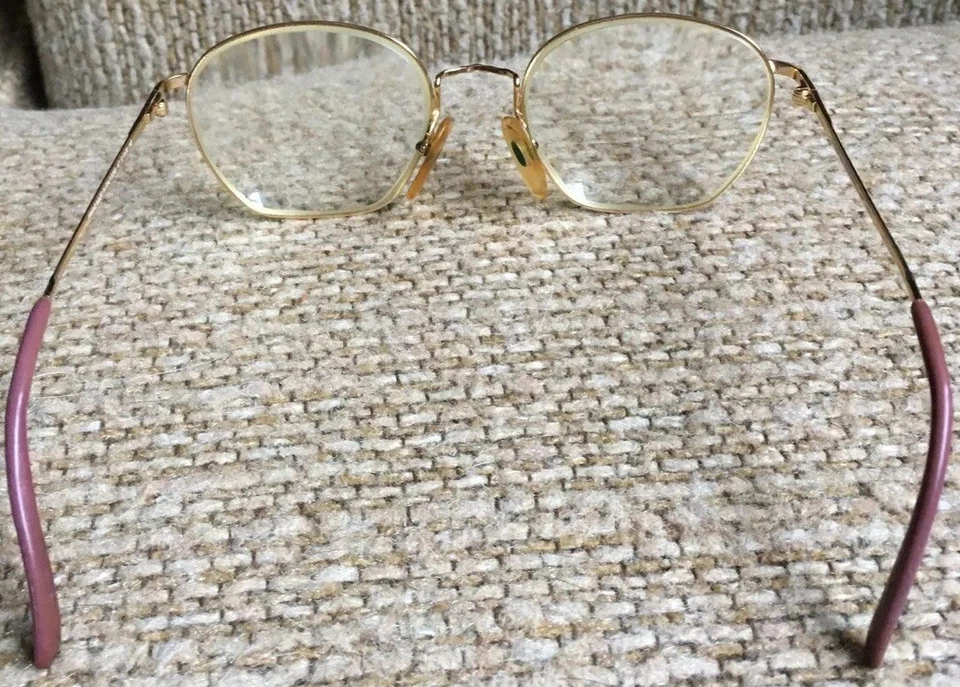 Marco de gafas de metal violeta dorado vintage RARO Carrera SunJet 5203 47 51-20 140 Foto 3 de 4