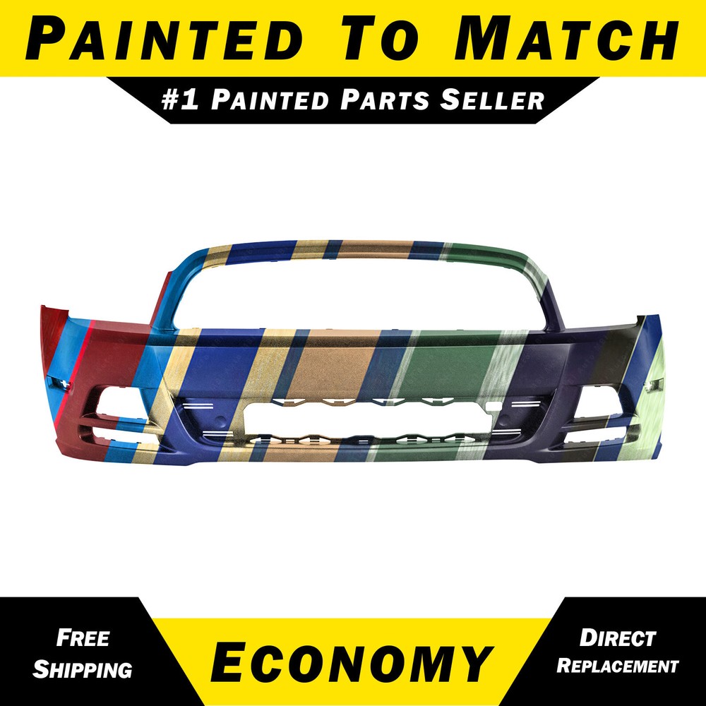 NEW Painted To Match Front Bumper Cover for 2013 2014 Ford Mustang Coupe 2dr