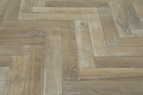 ¡Nuevo! Ceniza Volcán, Cepillado con Marcas Aserradas Roble Espiga Parquet HO1818 Muestra - Imagen 4 de 6