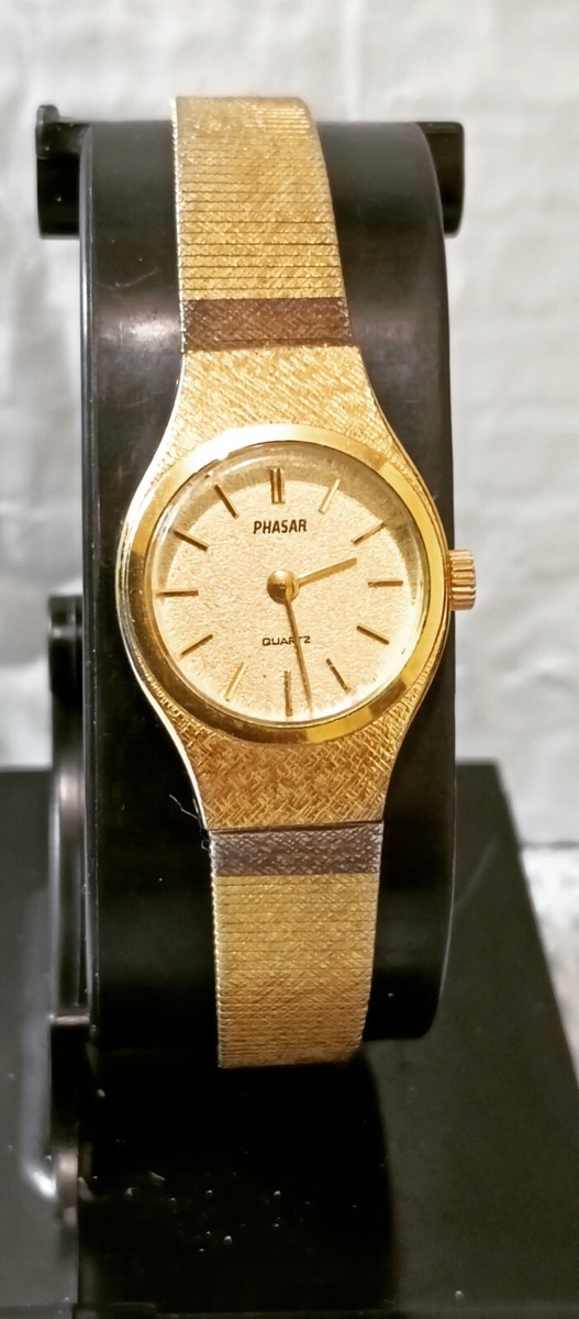 Working PHASAR SEARS AND ROEBUCK WATCH Gold Tone Quartz Digital Women 23mm Fit 7 Vintage 70s Phasar 2000 Digital Watch By Seiko For Sears  main image 2