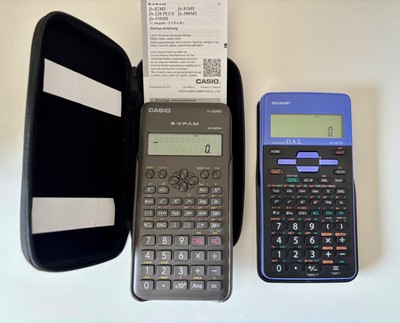 2 Taschenrechner Casio fx-82MS und SHARP EL-531TH