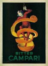 Bitter Campari by Leonetto Cappiello Vintage Bar Art Print Poster 38x54