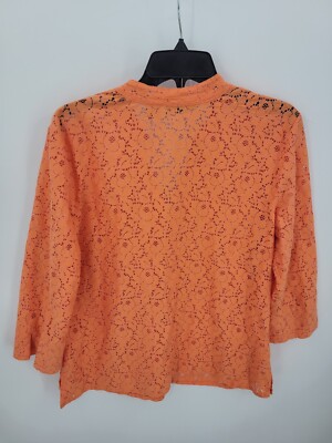 ハンドメイドv Valerie Stevens Vintage Top Womens Large Orange Lace Fairy Y2K