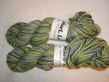 2 SKEINS - Classic Elite - Marl La - 8572 - MEADOW . 100 Wool Bulky -114 yds.