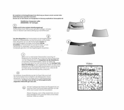 Tiras de deslumbramiento a medida con hueco de espejo para Renault Laguna... 2 piezas - Imagen 2 de 2