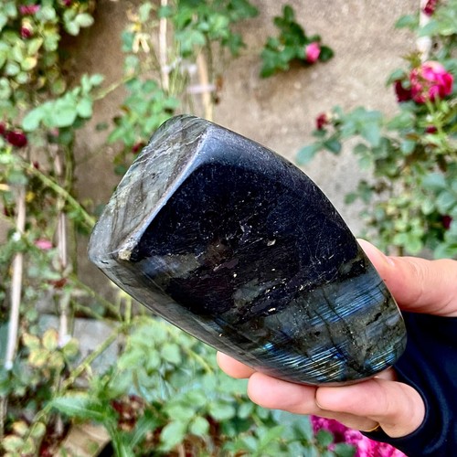 427G Natural elongated stone Madagascar polished crystal healing stone - 第 9/13 張圖片