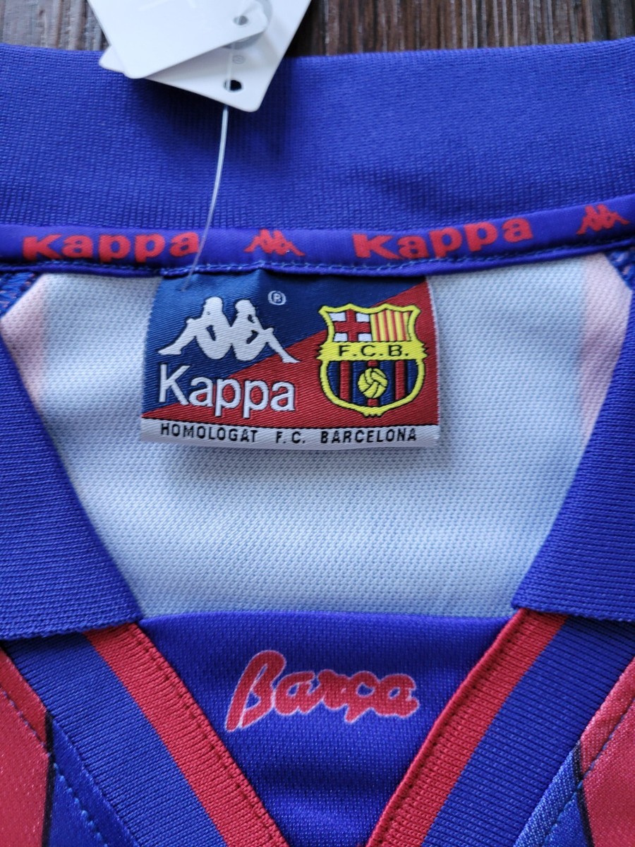 Kappa FC Barcelona ユニホーム BARCELONA RARE FOOTBALL SHIRT POLO KAPPA JERSEY XL | eBay