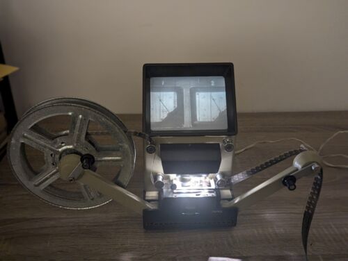 16mm Movie Film Editor Viewer - Control Projector Screen Previewer Cine vintage - Picture 2 of 18