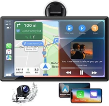 9" Portable Car Stereo FM Wireless Apple CarPlay Android Auto Car MP5 BT Player