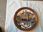 Vintage Jerusalem Souvenir Ceramic Plate Holy Land 10 3/4" diameter unbranded