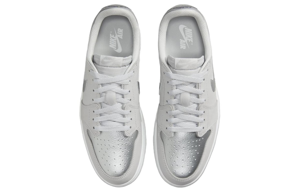Size 11 - Air Jordan 1 Retro OG Low Metallic Silver for sale