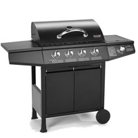 Taino Basic 4+1 Gasgrill Bbq Grillwagen Edelstahl Brenner Seitenkocher TÜV Grill