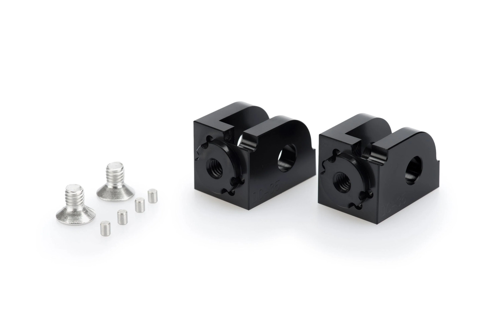 Puig Adjustable Rider Footpeg Adaptor | Black | Various Yamaha Fitment