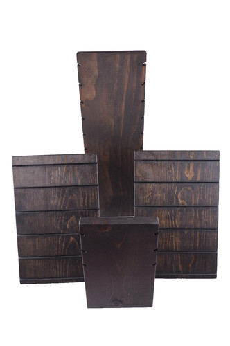 4x USAVECO Necklace Earring Wooden  Display Board Holder