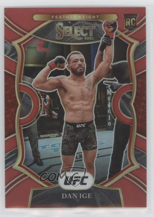 2021 Panini Select UFC Concourse Red Prizm 96/99 Dan Ige #2 06l5