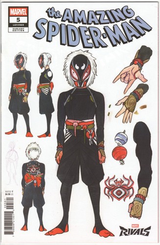 AMAZING SPIDER-MAN #5 (Vol 7) Peach Momoko Marvel Rivals Variant Spider-Oni 2025 - Foto 2 di 3