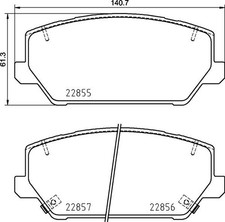 Bremsbelagsatz Vorne Galfer-System für Hyundai i30 PD Fastback Kona OS ab 15->