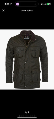 Barbour Corbridge Olive Waxed Canvas Jacket Mens Medium M NWT Utility Field Coat