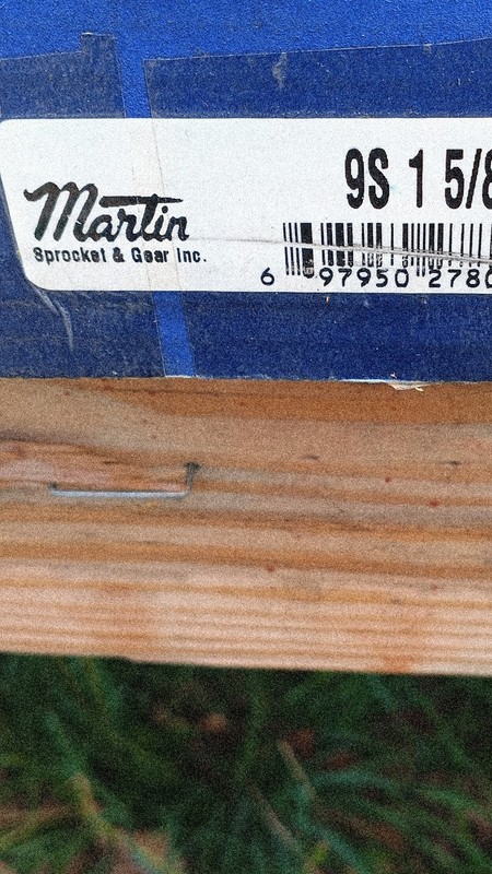 Martin 9S 1 5/8 Industrial Roller Chain Sprocket, Model 9S 1 5/8, MPN 9S 1 5/8
