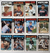 1986 Topps - MLB Baseball Lot (43 cards incl. Nate Snell, Alvin Davis)
