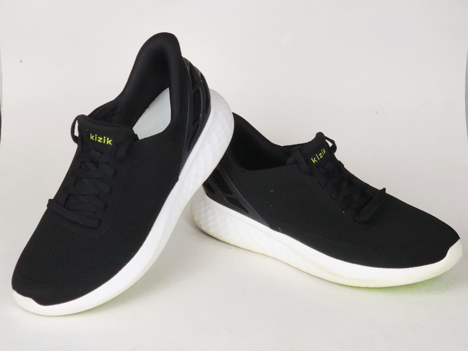 Kizik Athens Mens Womens Casual Sneakers Black Size 9 Wide 10.5 Walking Shoes-image