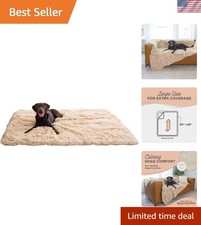 Luxurious Taupe Faux Fur Pet Blanket 60 x80 - Ideal for Cuddling Napping
