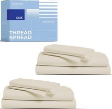 Egyptian Cotton Sheets Queen Size Pack of 2 - Luxury Queen Sheets 400 Thread