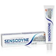 Sensodyne Extra Whitening Sensitive Toothpaste, 0.8 oz