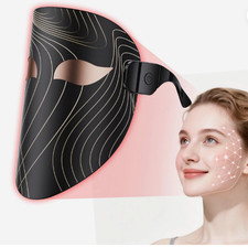 NEW LED Light Therapy Mask Portable Red Light Therapy Face Mask, Black