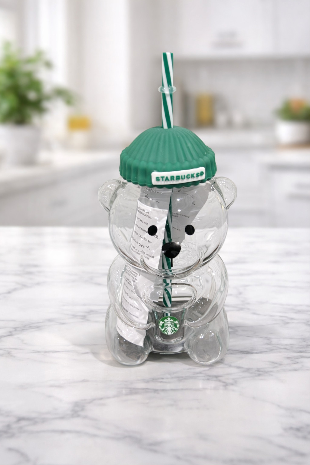 2026 Glass Starbucks Bearista Bear Cold Cup 20Oz Holiday Limited Edition NEW