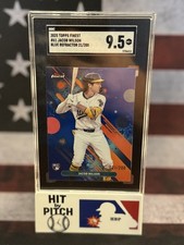 JACOB WILSON 2025 Topps Finest BLUE REFRACTOR /200 RC Rookie #61 Athletics