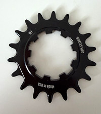 Wheels Manufacturing 18T Single Speed Cog Black Steel for Shimano HG 8/9/10
