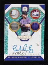 2019 Chronicles Prospect Cornerstones Marble 1/5 Brendan Rodgers Auto 13c1