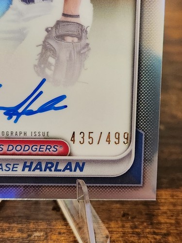 2024 Bowman Chrome 1st Prospect Refractor Auto /499 Chase Harlan #CPA-CHA - Picture 2 of 6