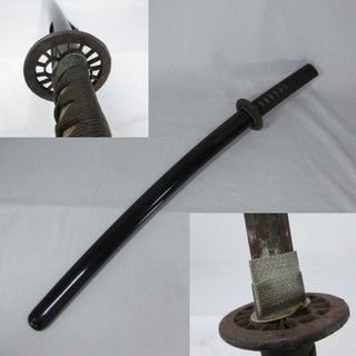 P0932a: Real old KOSHIRAE for WAKIZASHI Japanese sword with broken real blade