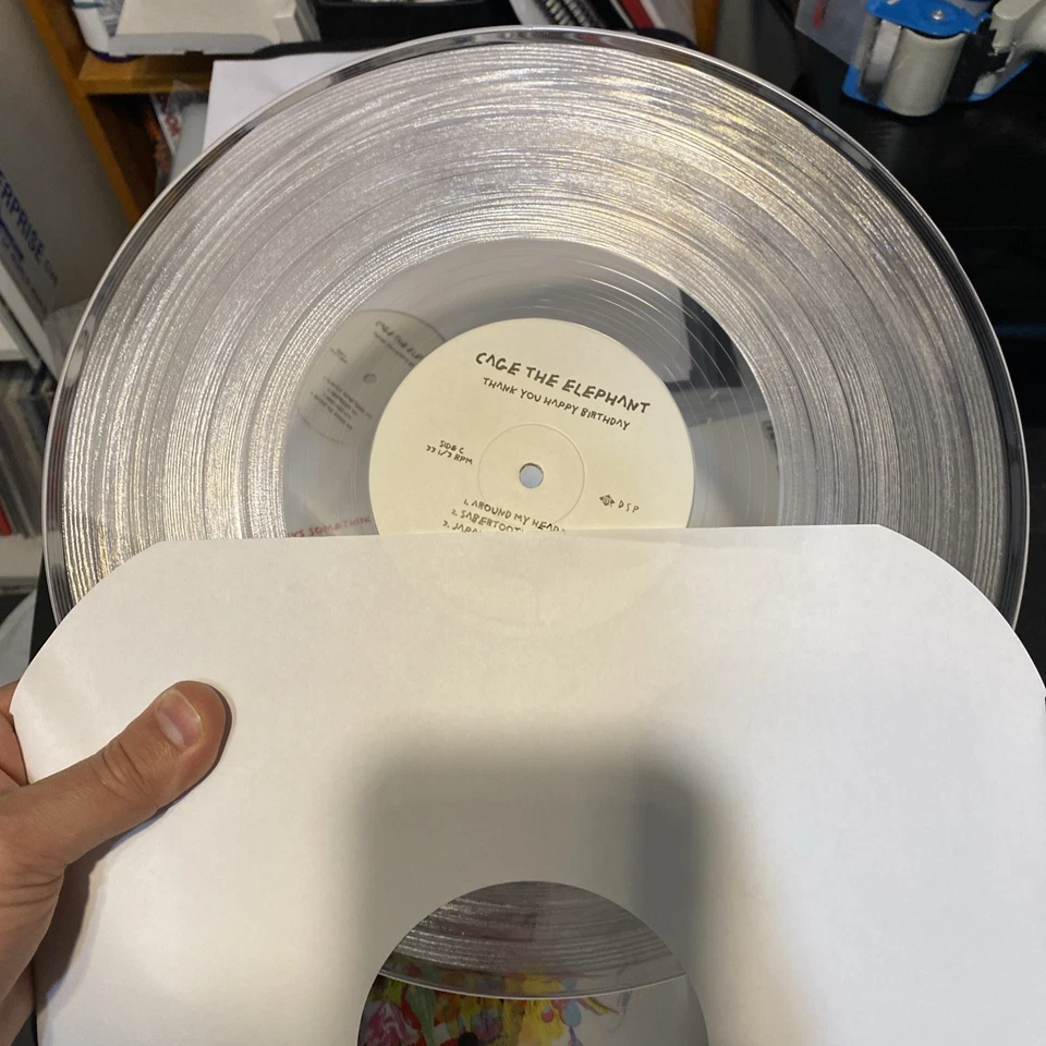 CAGE THE ELEPHANT-Thank You Happy Birthday 2xLP Crystal Clear Vinyl RSD Like New - Image 3 of 3