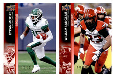 2022 Upper Deck CFL Football Exclusives xx/100 cards #1-200 U-pick From List