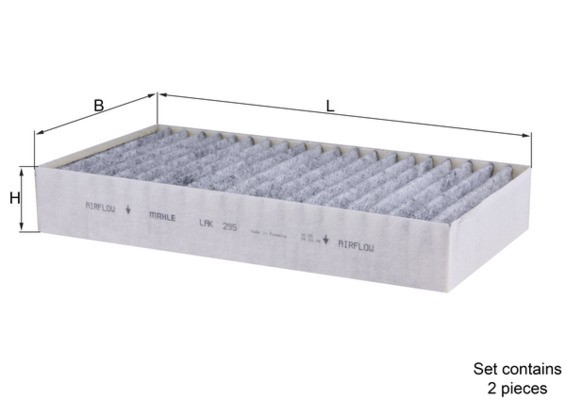 Knecht LAK 295/S Filter, Innenraumluft For MERCEDES-BENZ-image