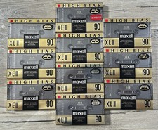 Lot Of 10 New Sealed Blank Audio Cassette Tapes MAXELL XLII90